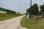 Double stacks roll along the Chicago Line through rural Ohio